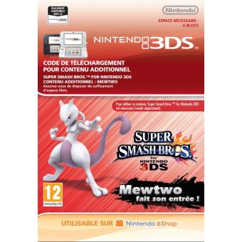 Code de téléchargement Super Smash Mewtwo fait son entrée