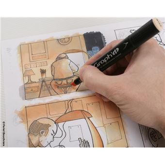 Bloc papier Schoellershammer Layout spécial marqueur Manga Art