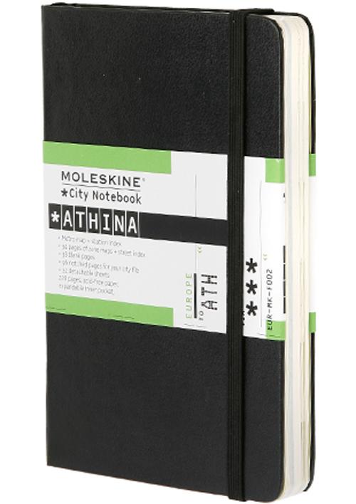 City Notebook ATHENES - Couverture rigide noire