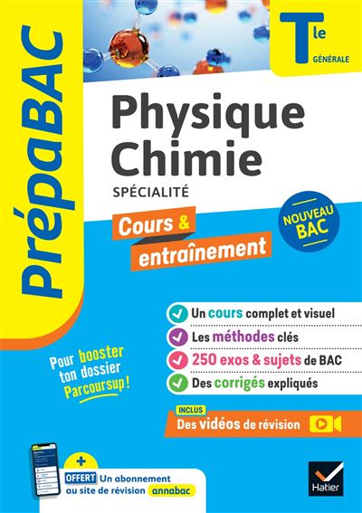Physique-Chimie Tle générale (spécialité) - Prépabac Cours & entraînement