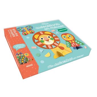 Mon coffret d'artiste - mes autocollants en mousse - animaux