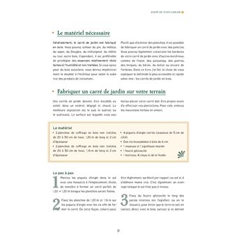 Carrés de plantes de sorcière