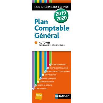 Plan comptable général 2019-2020
