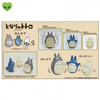 Assortiment de 3 figurines Mon voisin Totoro Culbuto Ghibli Totoro