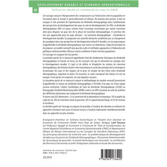 Dividende démographique et développement durable Tome 1
