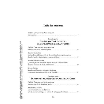 Squelettes, ectoplasmes et fantômes dans la BD