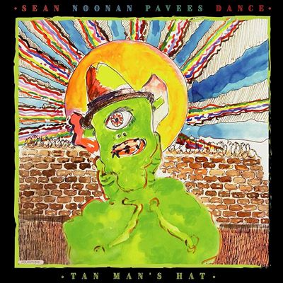 Tan man s hat/green vinyl