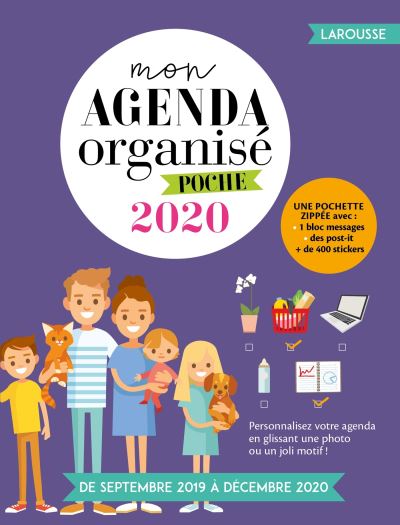 Mon agenda organisé poche 2020