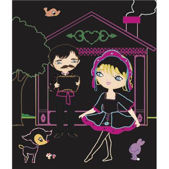 Minimiki - Ma pochette cartes à gratter et à colorier - Lena en Russie