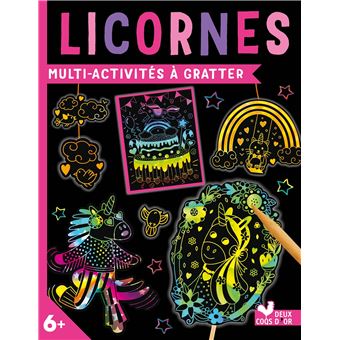 Multi-activités à gratter - Licornes