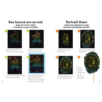 Multi-activités à gratter - Licornes