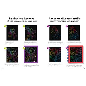 Multi-activités à gratter - Licornes