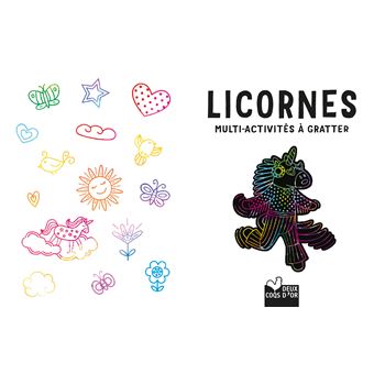 Multi-activités à gratter - Licornes