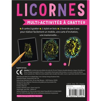 Multi-activités à gratter - Licornes