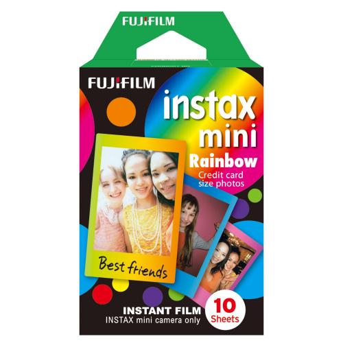 Film Instantané Fujifilm Instax Mini Rainbow – Pack de 10 Vues