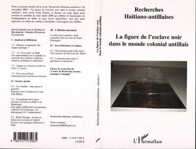 La figure de l'esclave noir dans le monde colonial antillais -  Collectif - broché