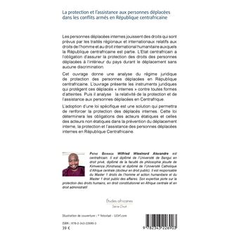 La protection et l'assistance aux personnes déplacées dans les conflits armés en République centrafricaine