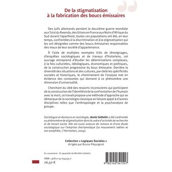 De la stigmatisation à la fabrication des boucs émissaires
