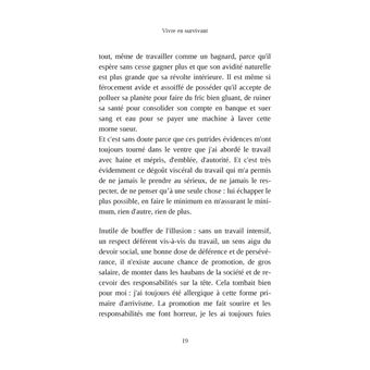 Vivre en survivant