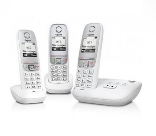 Gigaset A415A Trio - White - Answering Machine - 3 PIECES