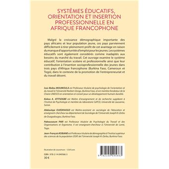 Systèmes éducatifs, orientation et insertion professionnelle en Afrique francophone