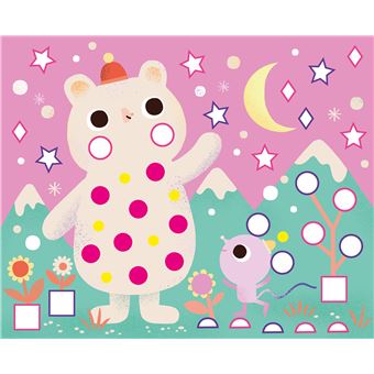 Pompons, gommettes mousse et strass - animaux du froid - coffret avec accessoires