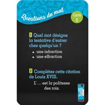 Apéro-cartes spécial JEUX DE MOTS