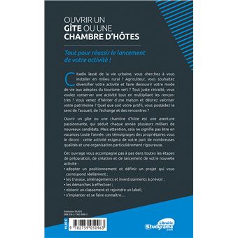 Ouvrir un gîte ou une chambre d'hôtes