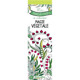 Mes marque-pages à colorier : Magie végétale