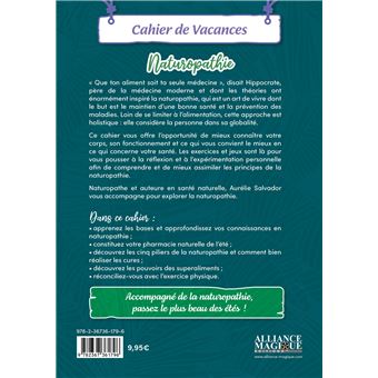 Naturopathie - Cahier de vacances