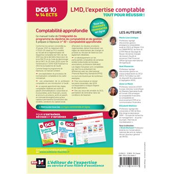 DCG 10 - Comptabilité approfondie - 13e édition - Manuel et applications 2023-2024