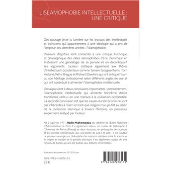 L'islamophobie intellectuelle : une critique