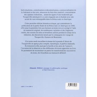 De la démocratie en Amérique
