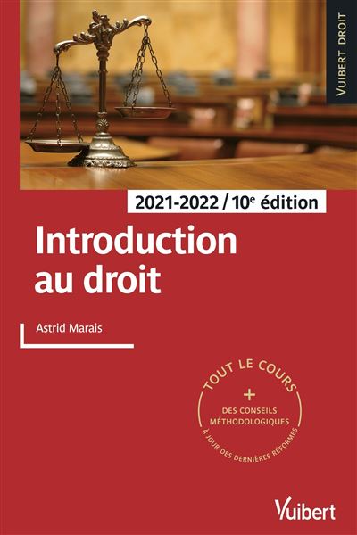 Introduction au droit 2021/2022 - Astrid Marais - broché