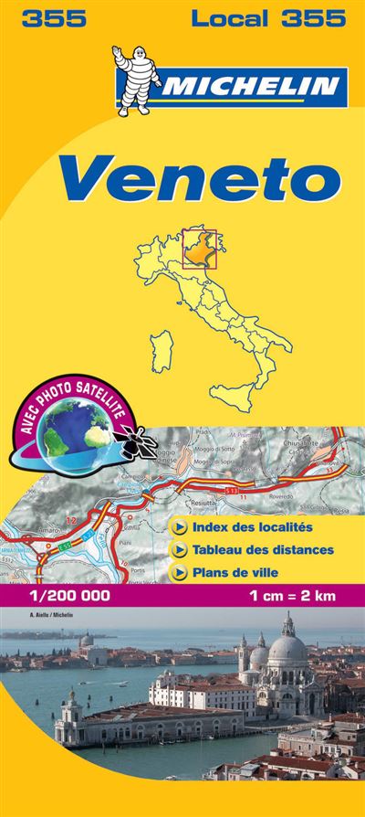 Carte Vénétie Michelin