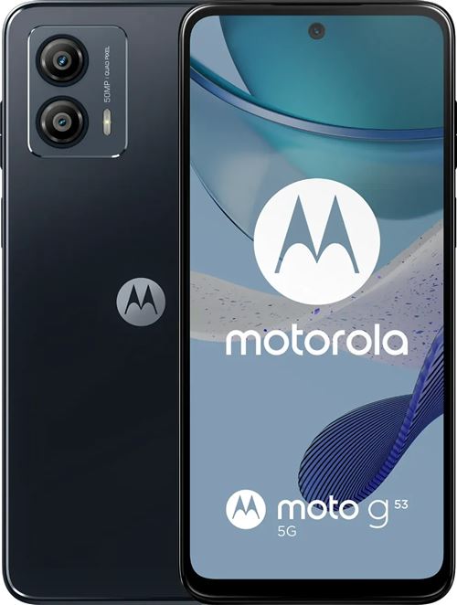 Motorola Moto G53 5G - 5G smartphone - double SIM - RAM 4 Go / Mémoire interne 128 Go - microSD slot - Écran LCD - 6.5