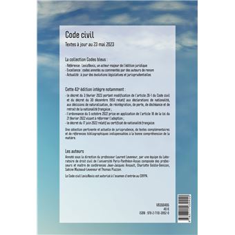 CODE CIVIL 2024 Eléphant ballon