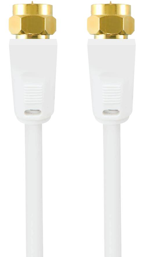 Câble coaxial On Earz Cable Gear 3 m Blanc pour antenne SAT