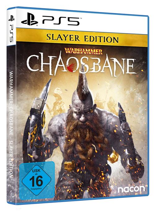 Pochette avant du jeu Warhammer Chaosbane Slayer Edition Playstation 5
