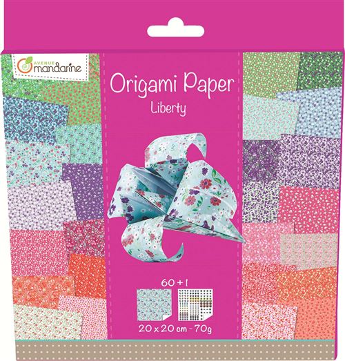 Etui de 60 feuilles Origami Liberty Avenue Mandarine