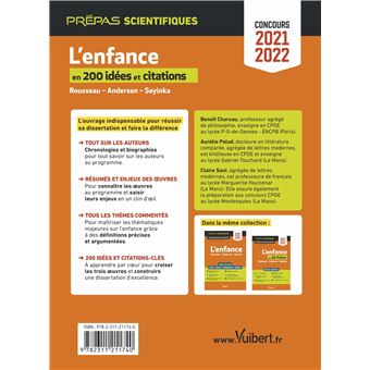 L'enfance en 200 idées et citations-clés