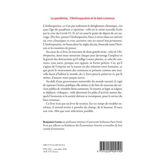 La pandémie, l'anthropocène, et le bien commun