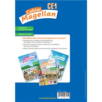 Magellan Questionner le temps et l'espace CE1  - Ed. 2022- cahier de l'élève