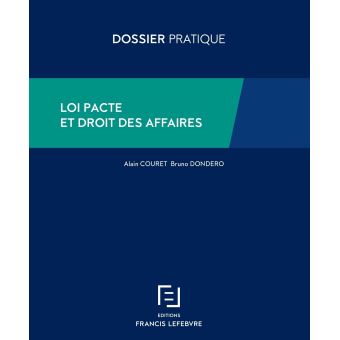 Loi Pacte et droit des affaires