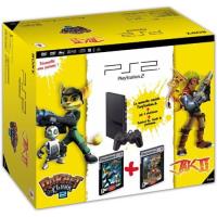 Sony Pack PlayStation 2 + Jak II - Hors La Loi + Ratchet et Clank 2