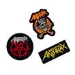 Set de 5 Patchs Anthrax