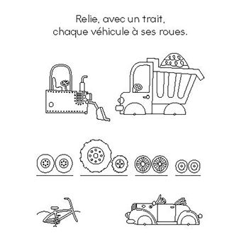 Jeux effaçables - véhicules - avec un feutre effaçable