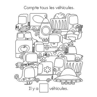 Jeux effaçables - véhicules - avec un feutre effaçable