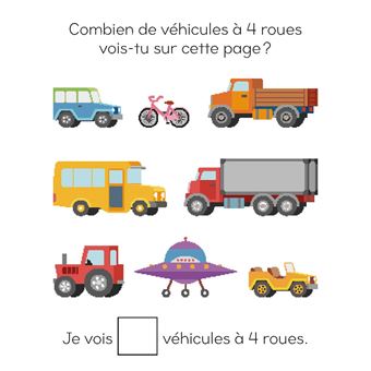 Jeux effaçables - véhicules - avec un feutre effaçable