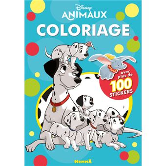 Disney Animaux - Coloriage avec plus de 100 stickers (101 Dalmatiens)